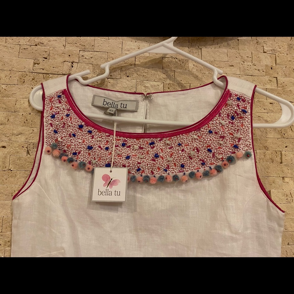 bella-tu 100% linen dress